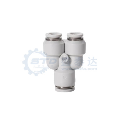 气动接头 灰白色 Y型三通